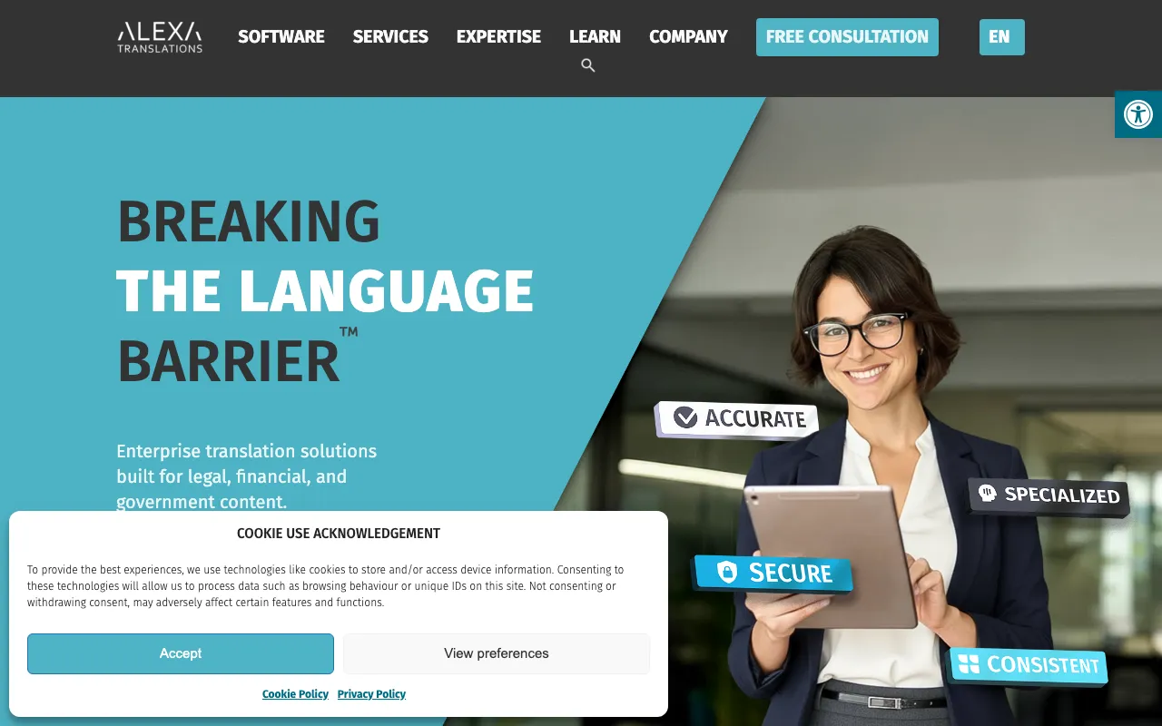 Alexa Translations A.I. — preview screenshot