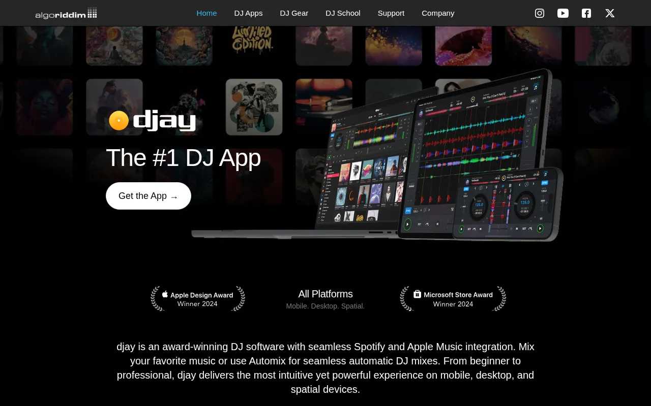 Algoriddim DJ — preview screenshot