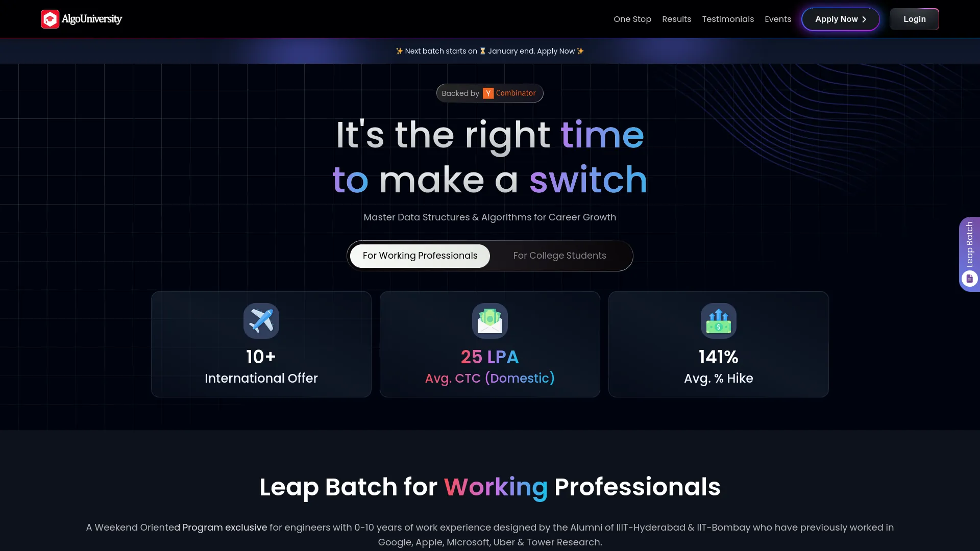 AlgoUniversity — preview screenshot