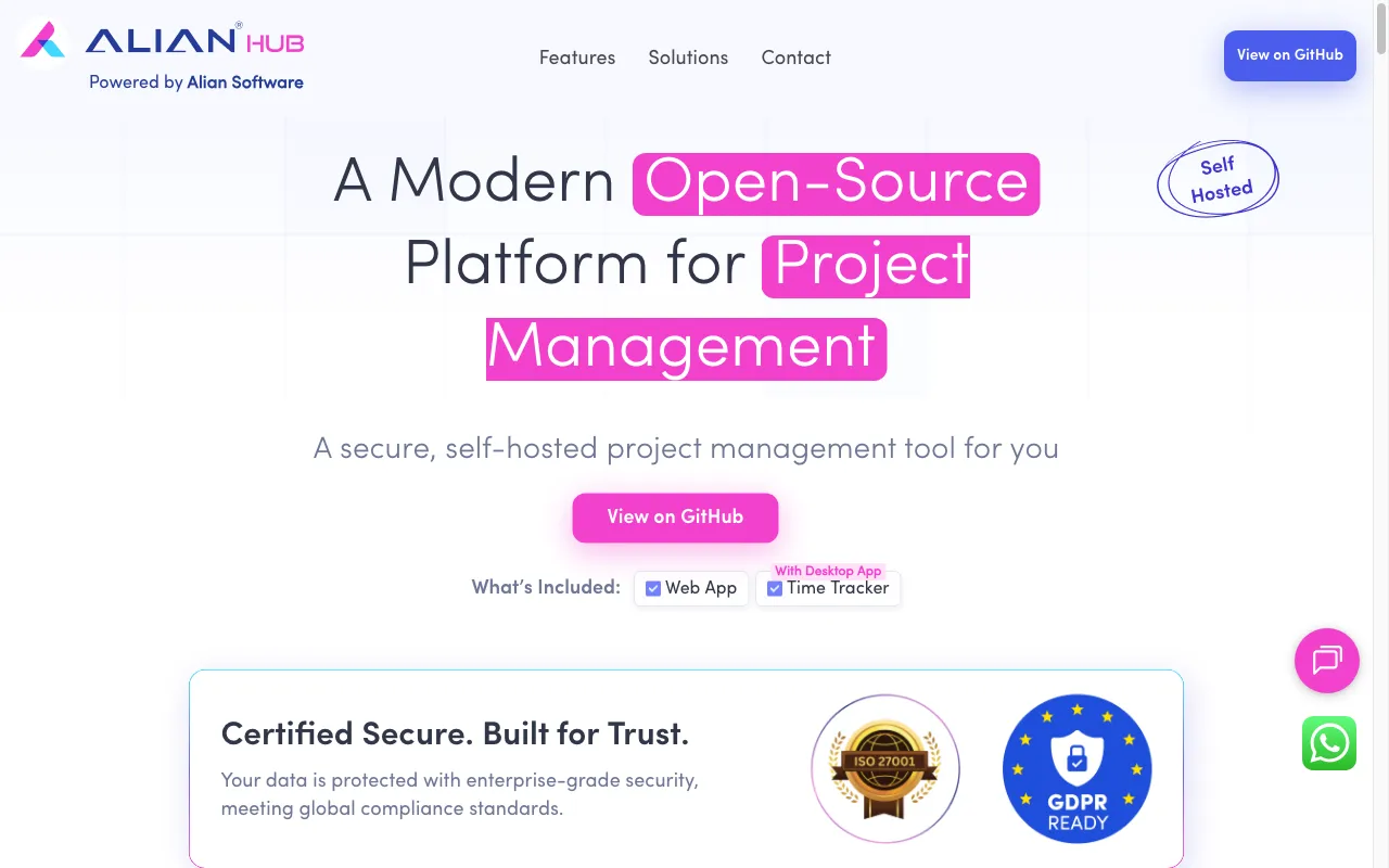 Alian hub — preview screenshot