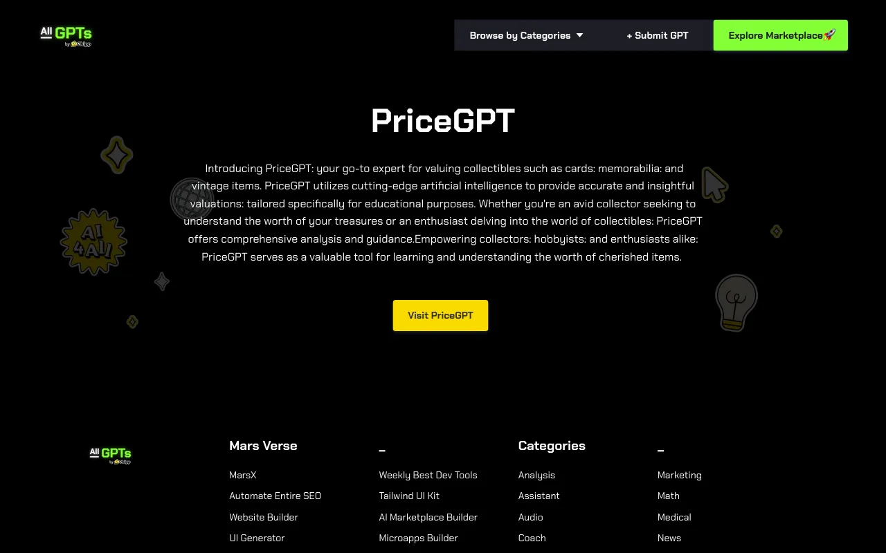 AllGPTs — pricing page