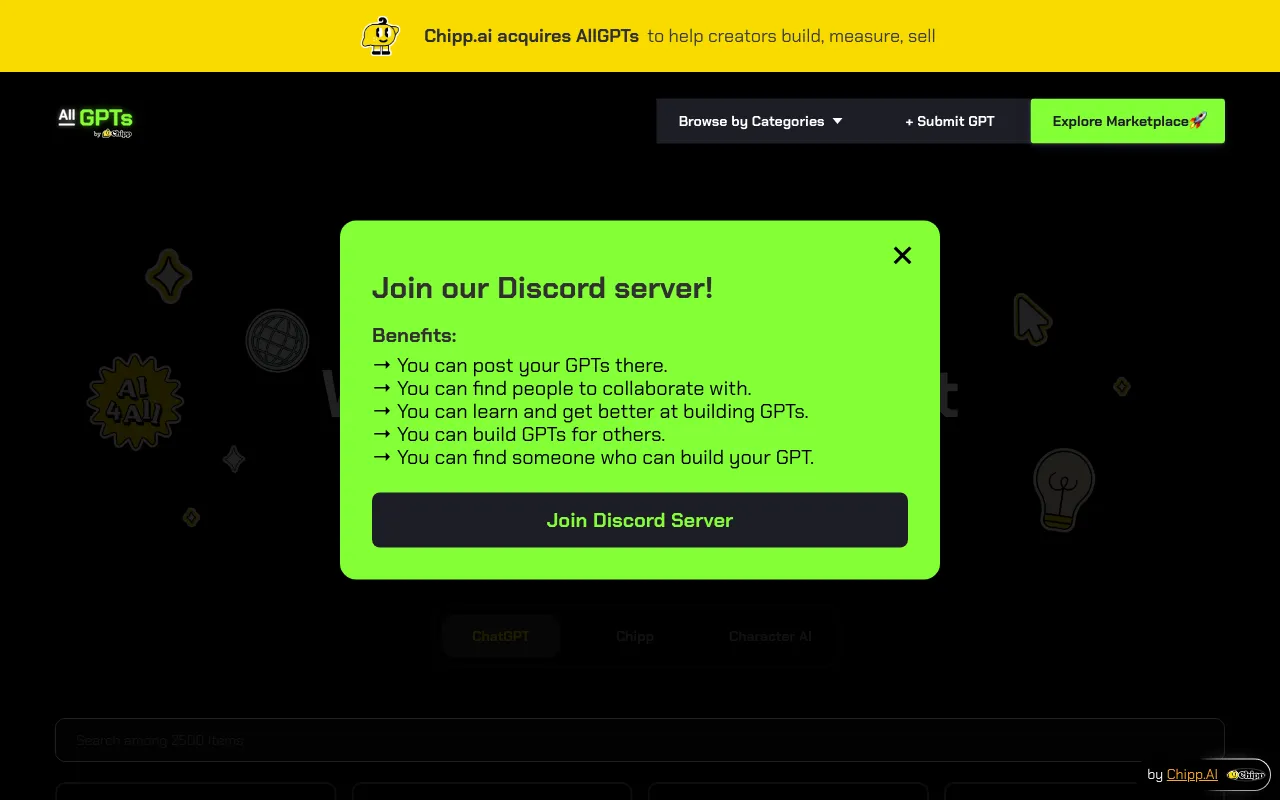 AllGPTs — preview screenshot