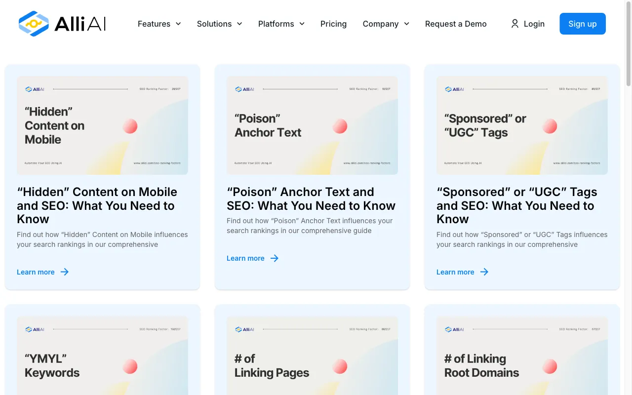 Alli AI — preview screenshot