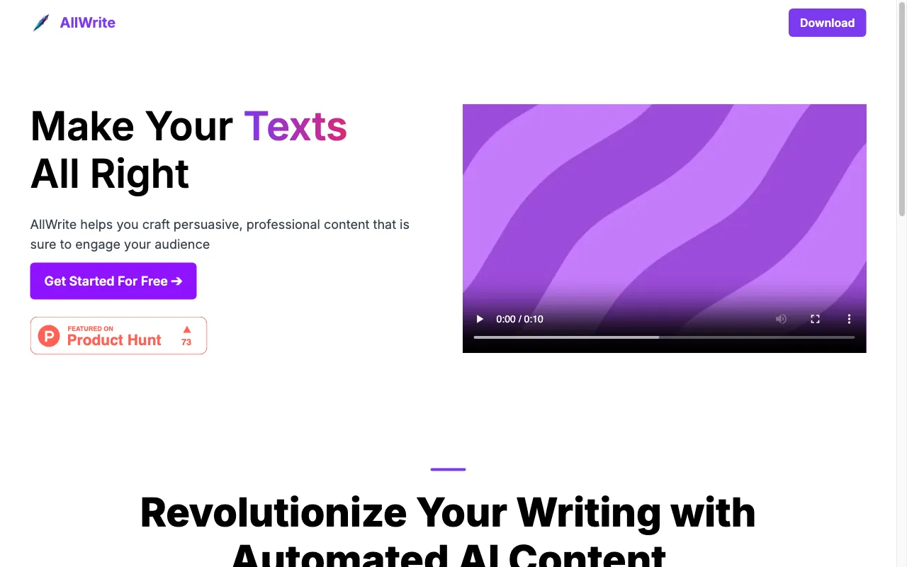 AllWrite — preview screenshot