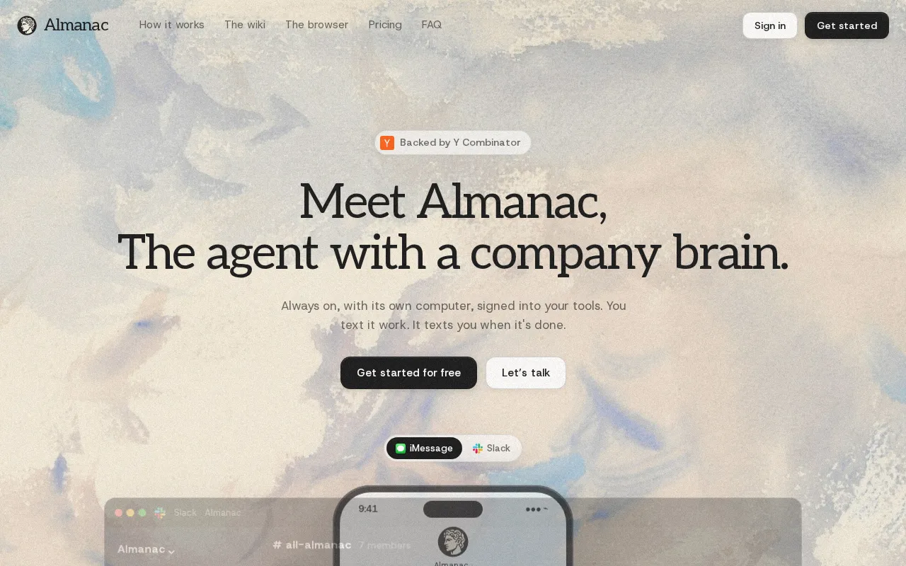 Almanac — preview screenshot