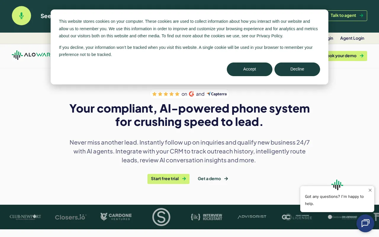 Aloware — preview screenshot