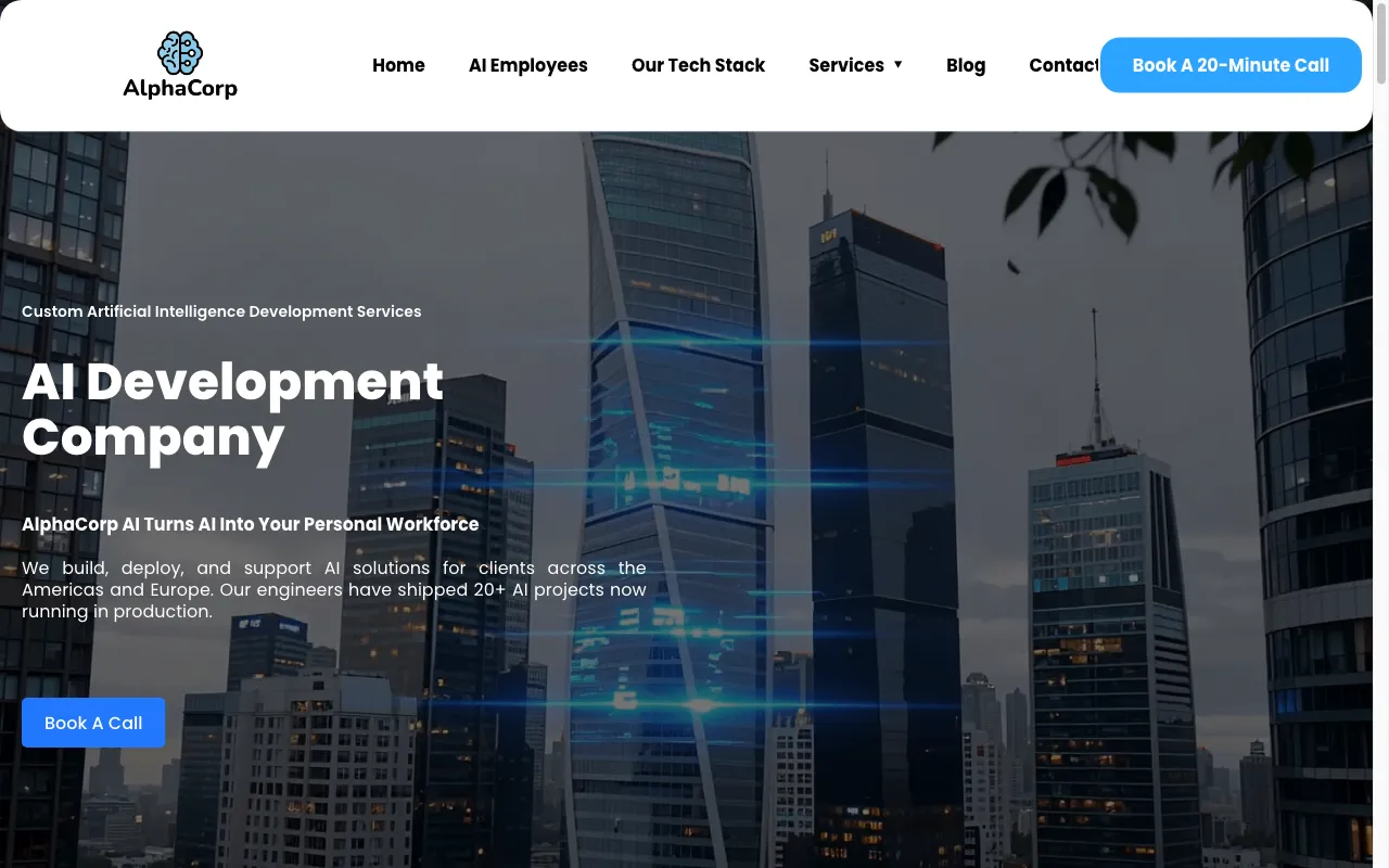 AlphaCorp AI — preview screenshot