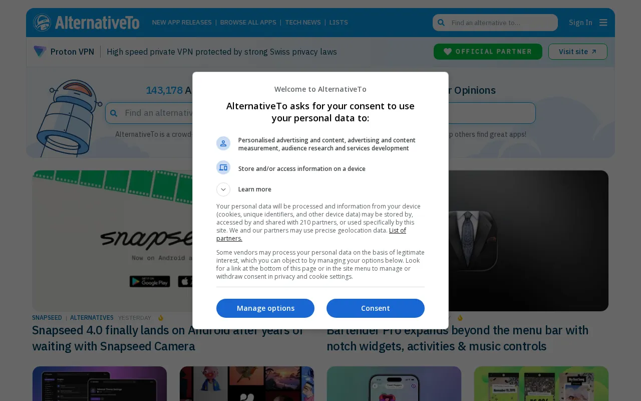 Alternativeto Net — preview screenshot