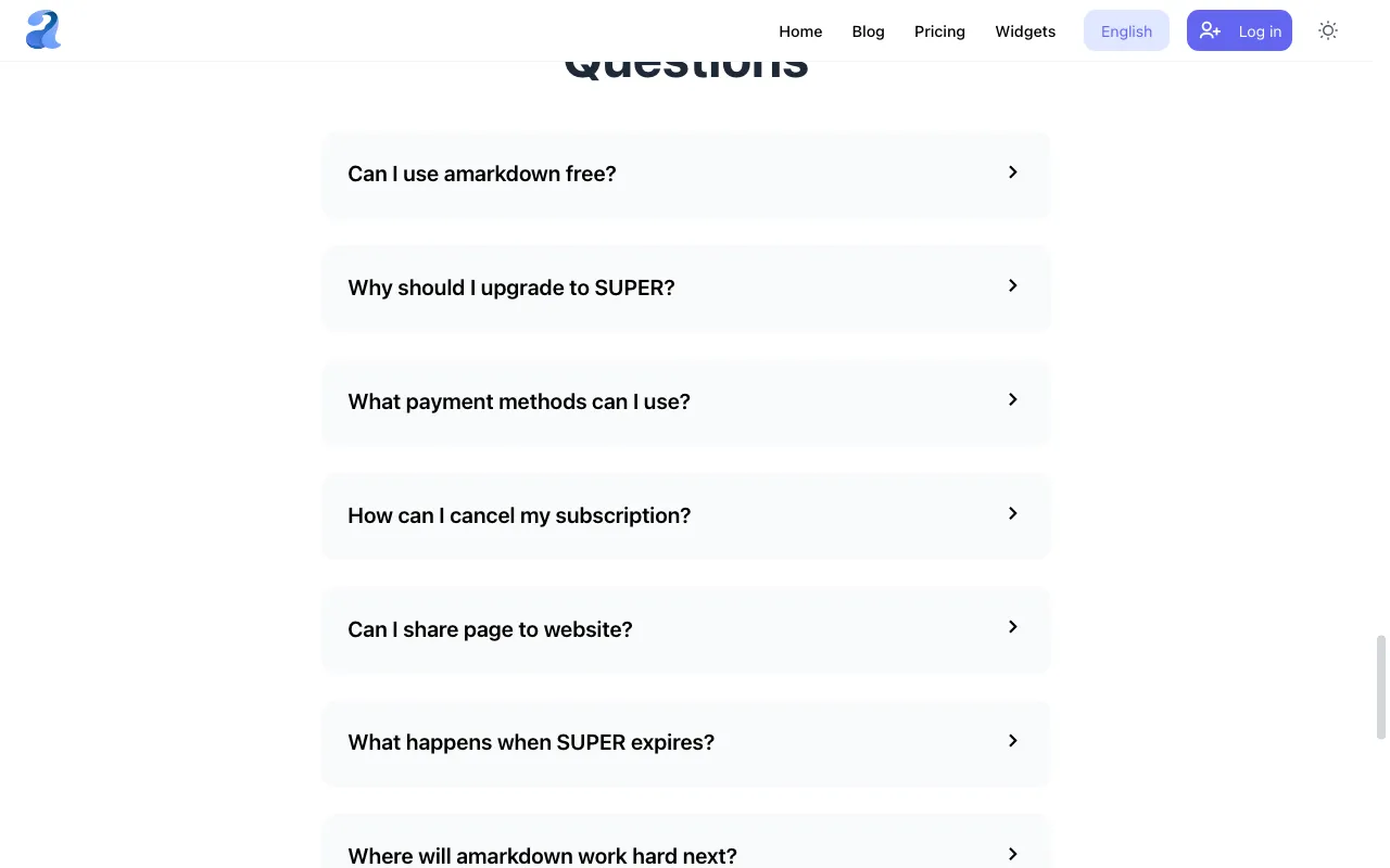 Amarkdown — preview screenshot