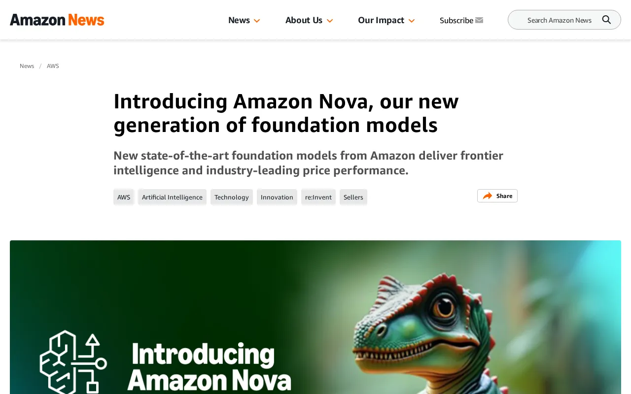 Amazon Nova — preview screenshot