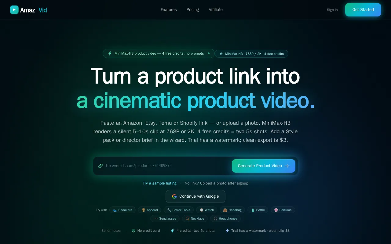 AmazVid — preview screenshot