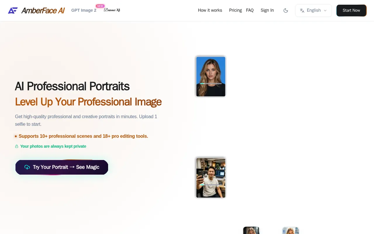 AmberFace AI — preview screenshot