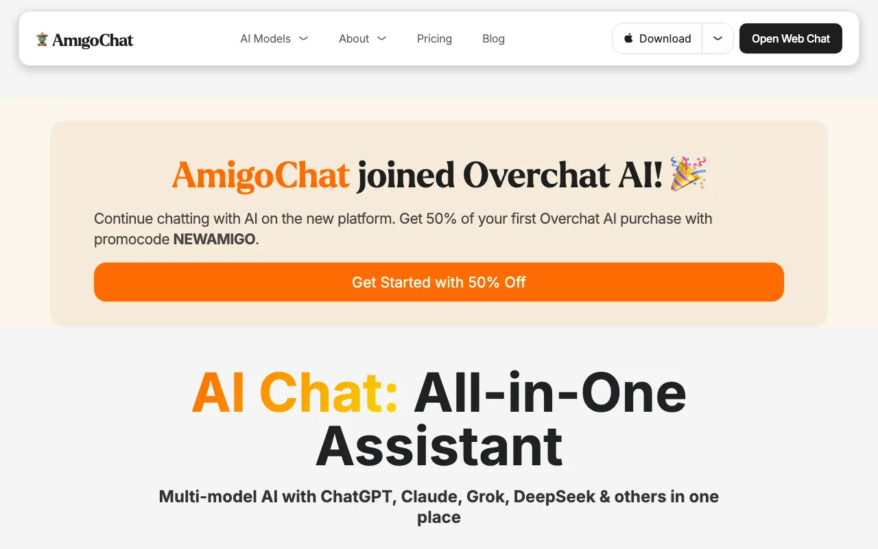 AmigoChat — preview screenshot