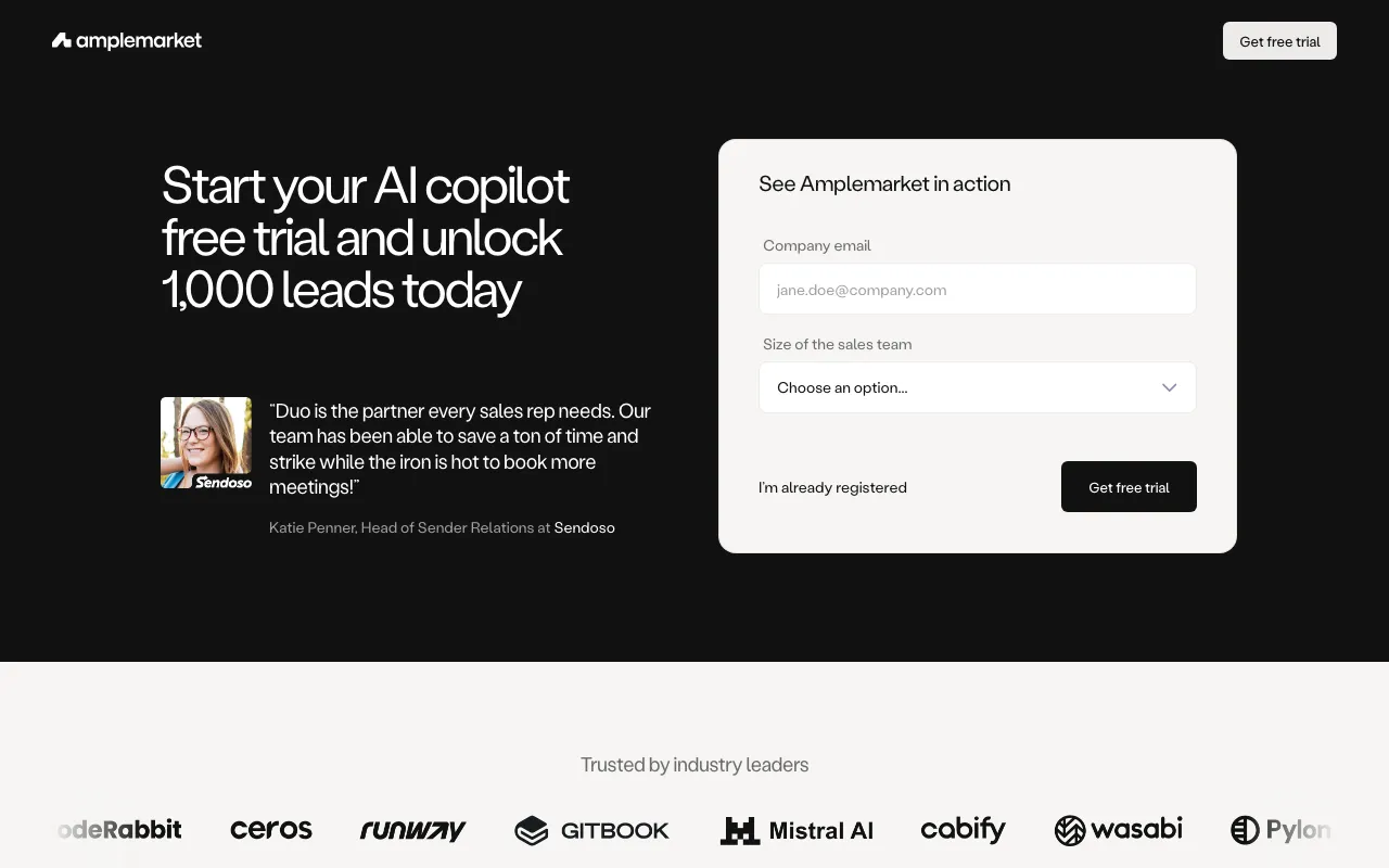 Amplemarket — preview screenshot