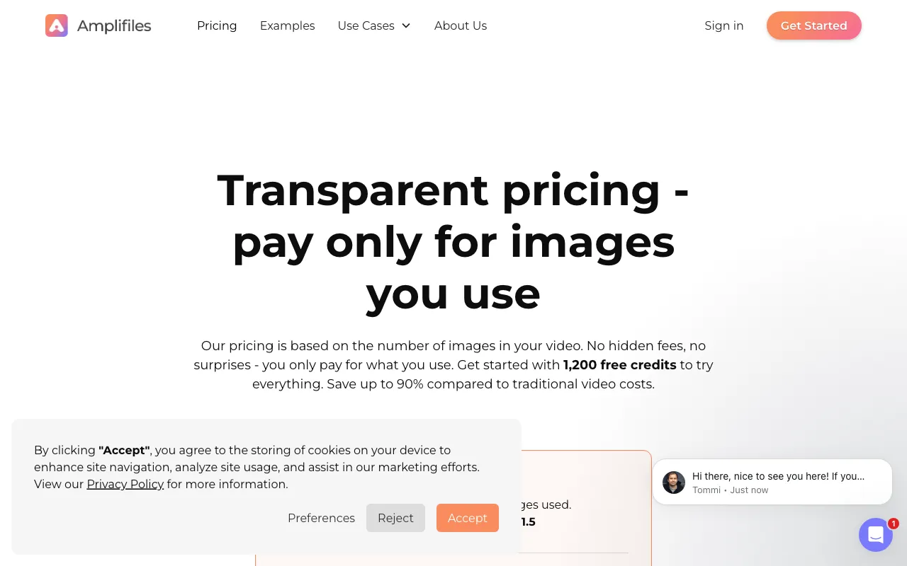 Amplifiles — pricing page