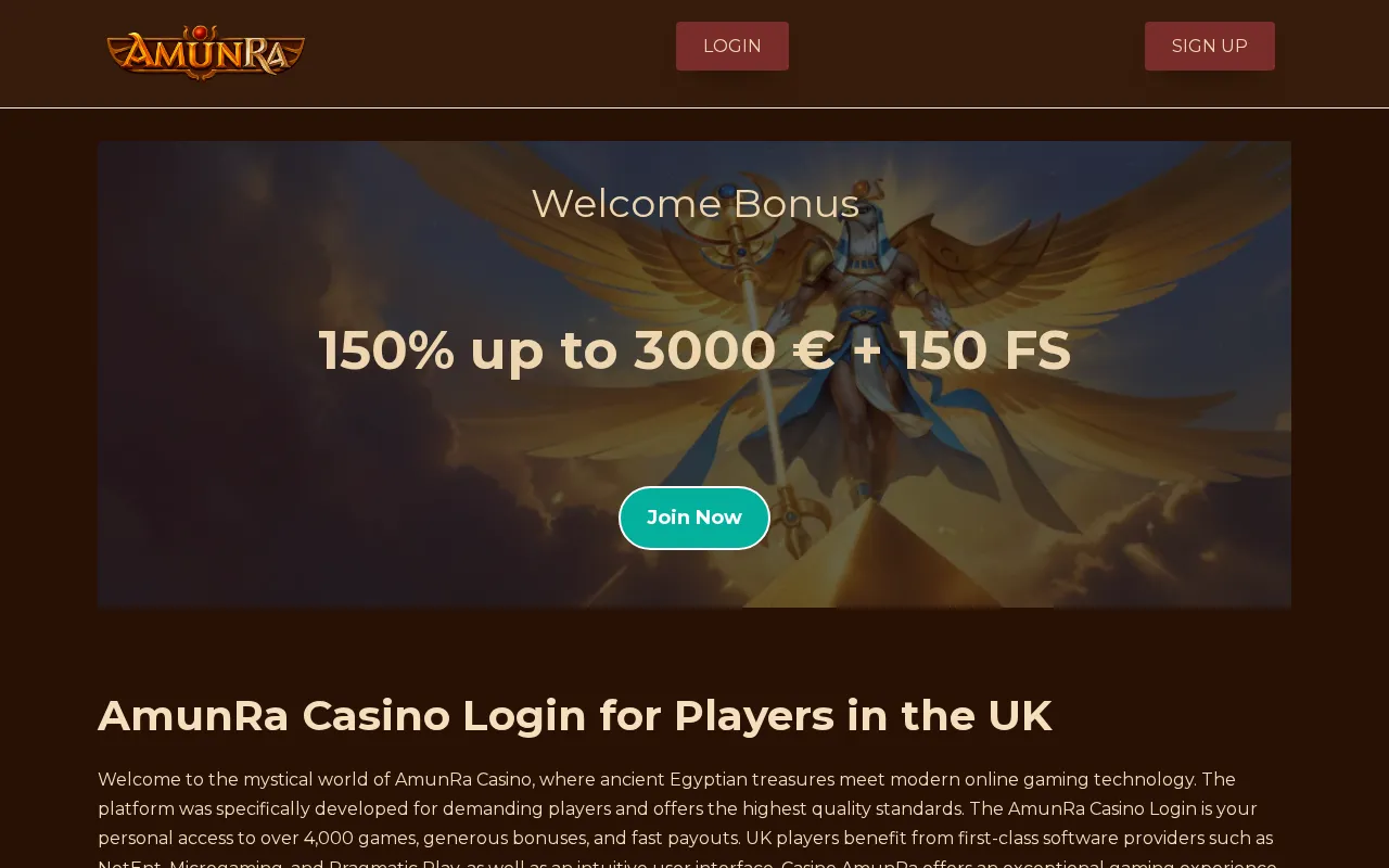 AmunRa Casino — preview screenshot