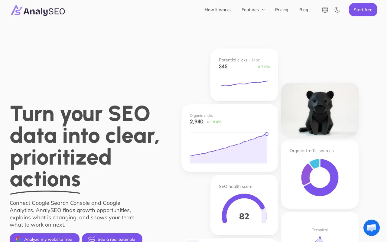 AnalySEO — preview screenshot