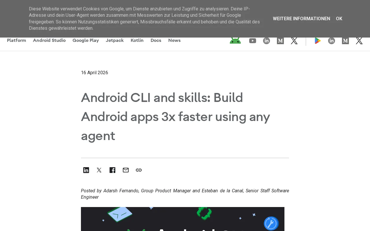 Android CLI — preview screenshot
