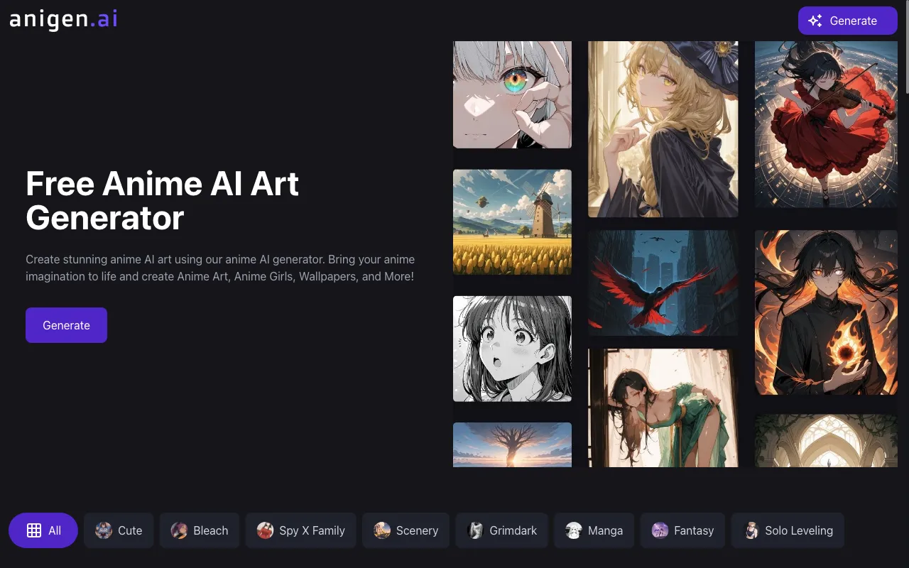 AniGen — preview screenshot