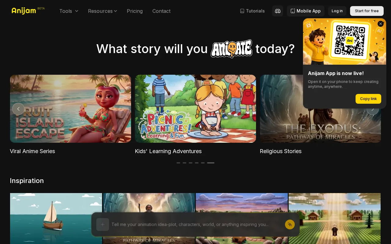 Anijam AI — preview screenshot