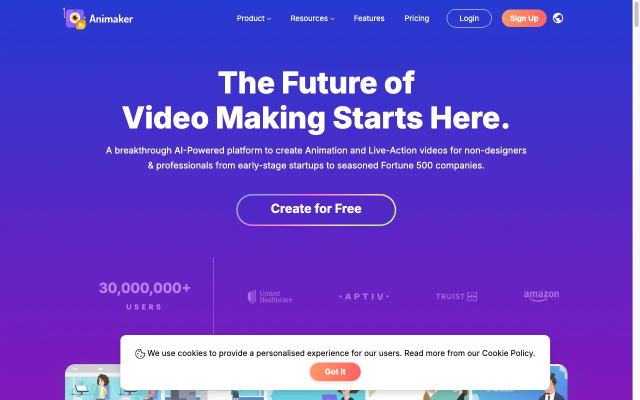 Animaker ai — preview screenshot
