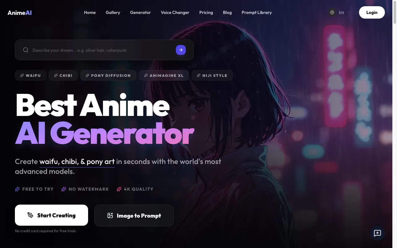 AnimeAI — preview screenshot