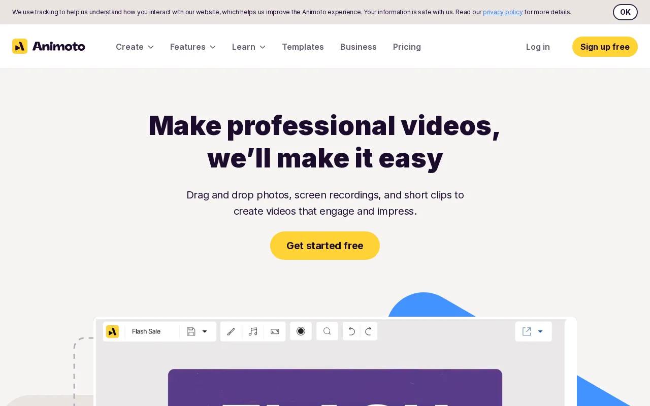 Animoto — preview screenshot