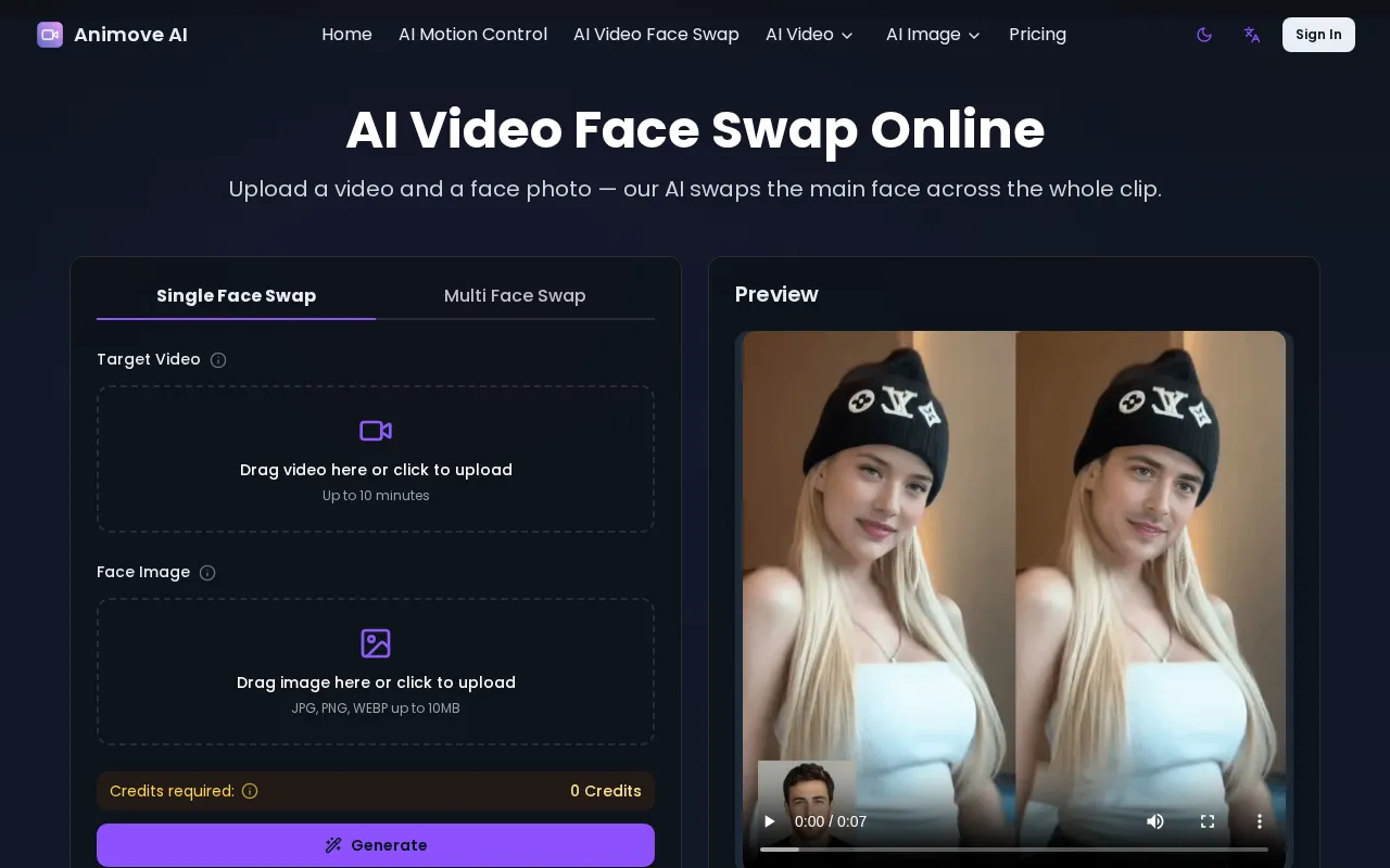Animove AI — preview screenshot