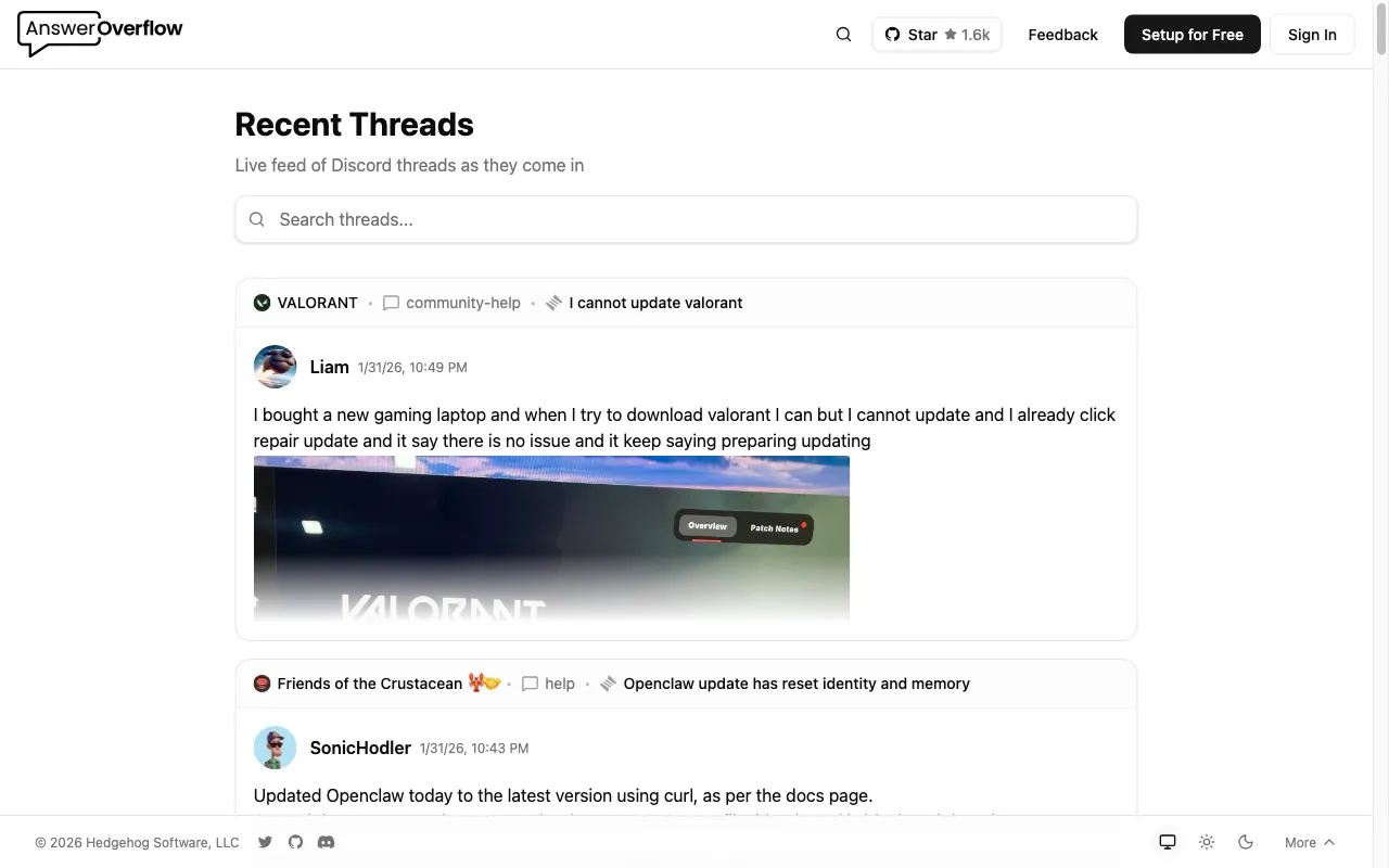 Answer Overflow — preview screenshot