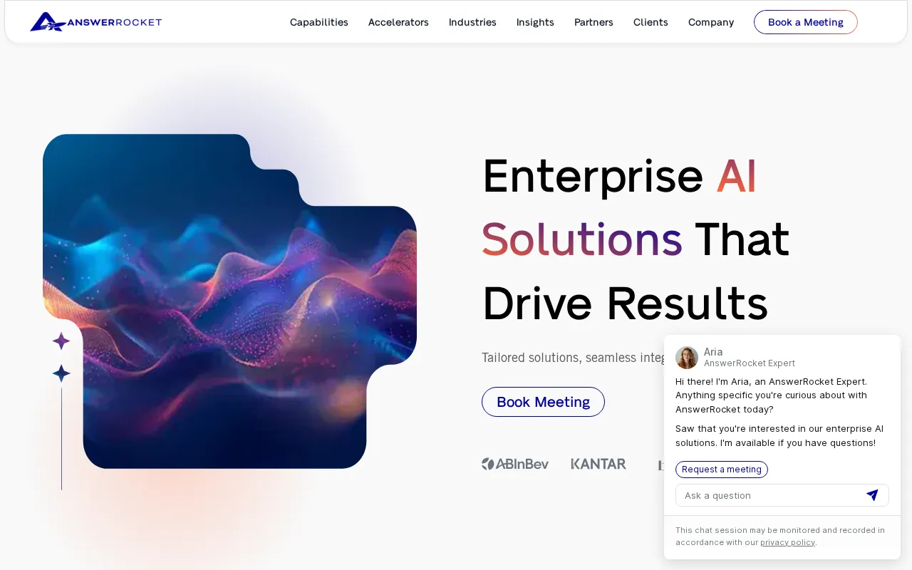 AnswerRocket - Enterprise AI Solutions That Drive Results — preview screenshot