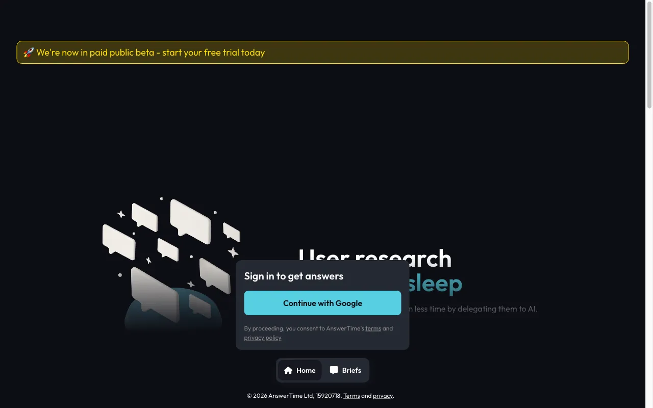 AnswerTime — preview screenshot