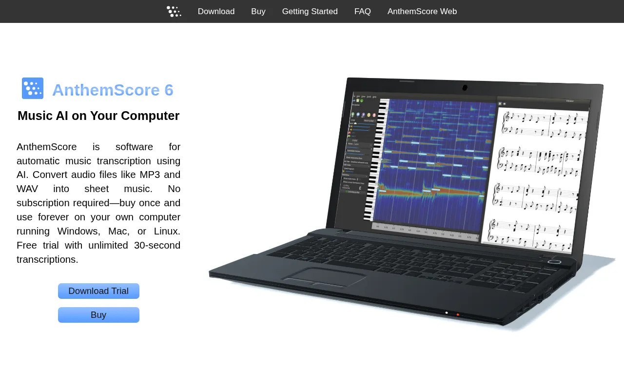 AnthemScore by Lunaverus — preview screenshot