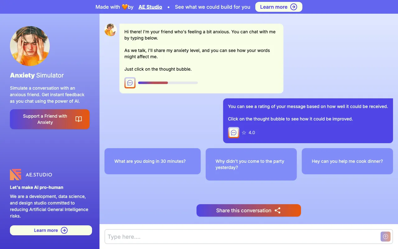 Anxiety Simulator — preview screenshot