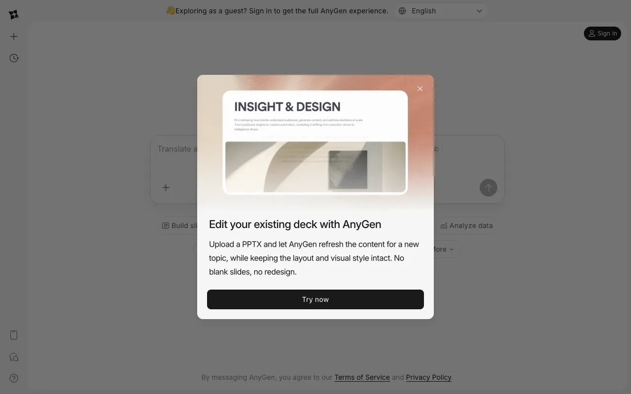 AnyGen — preview screenshot