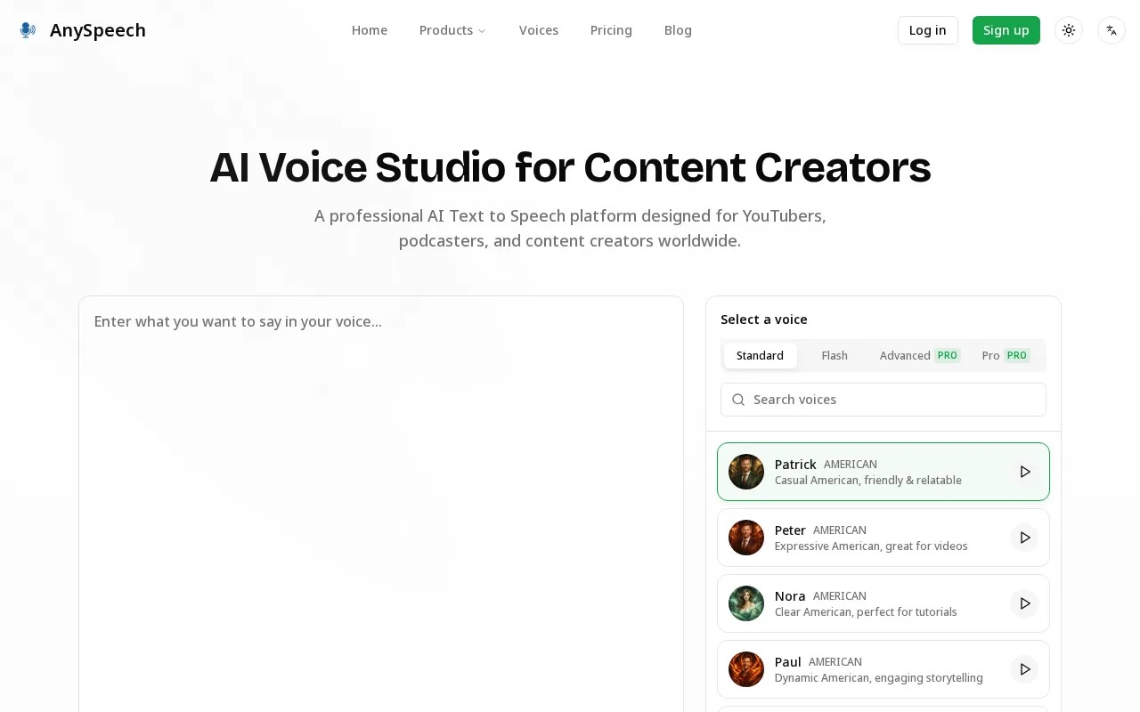 AnySpeech — preview screenshot