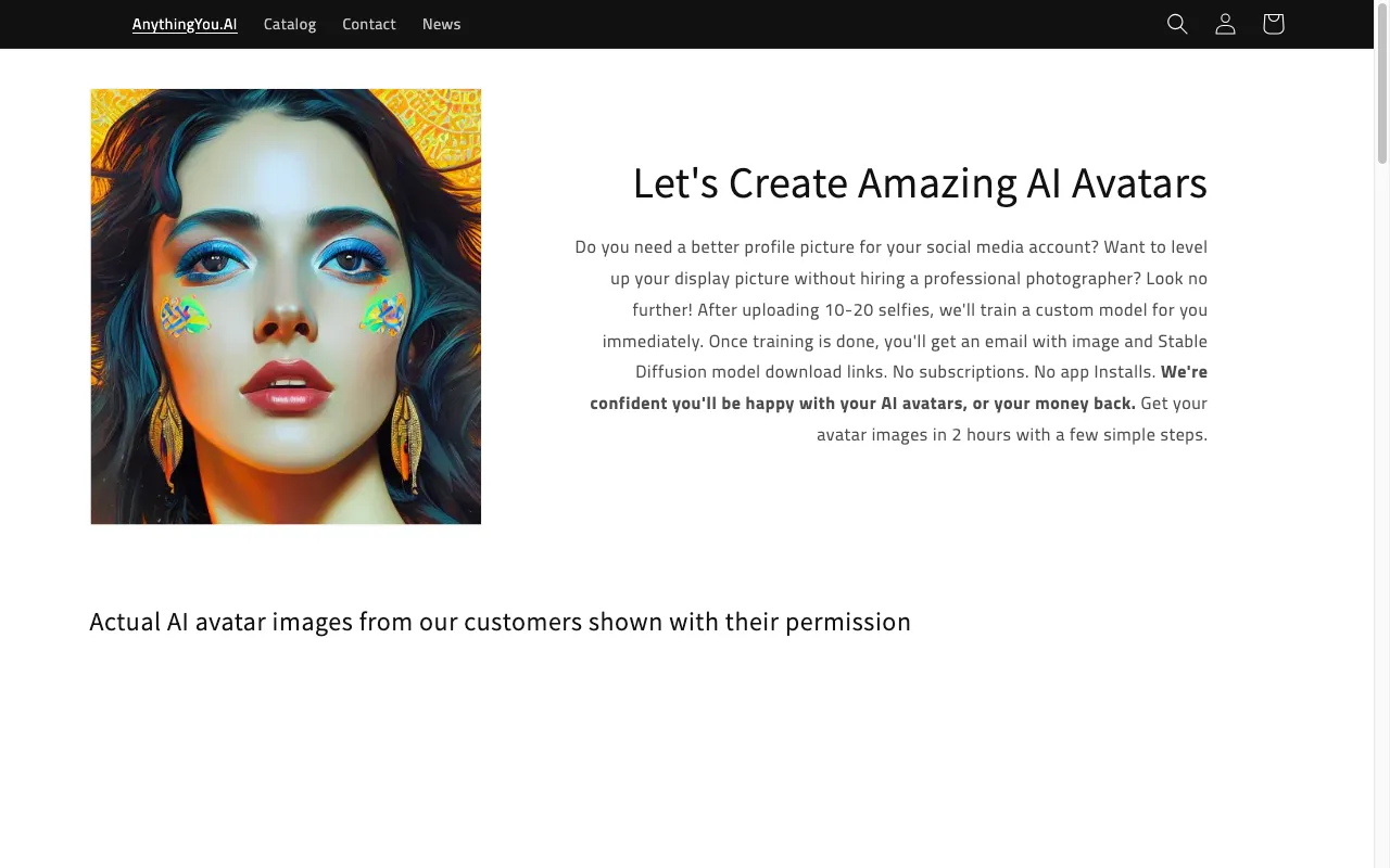 Anythingyou.AI — preview screenshot