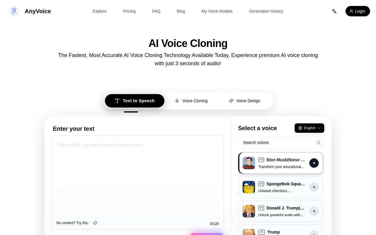 Anyvoice — preview screenshot