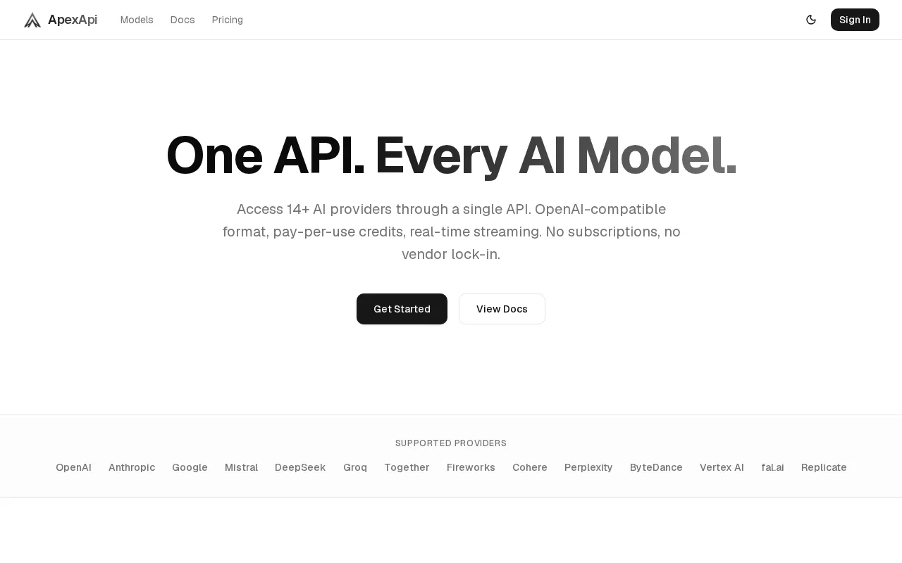 ApexAPI — preview screenshot
