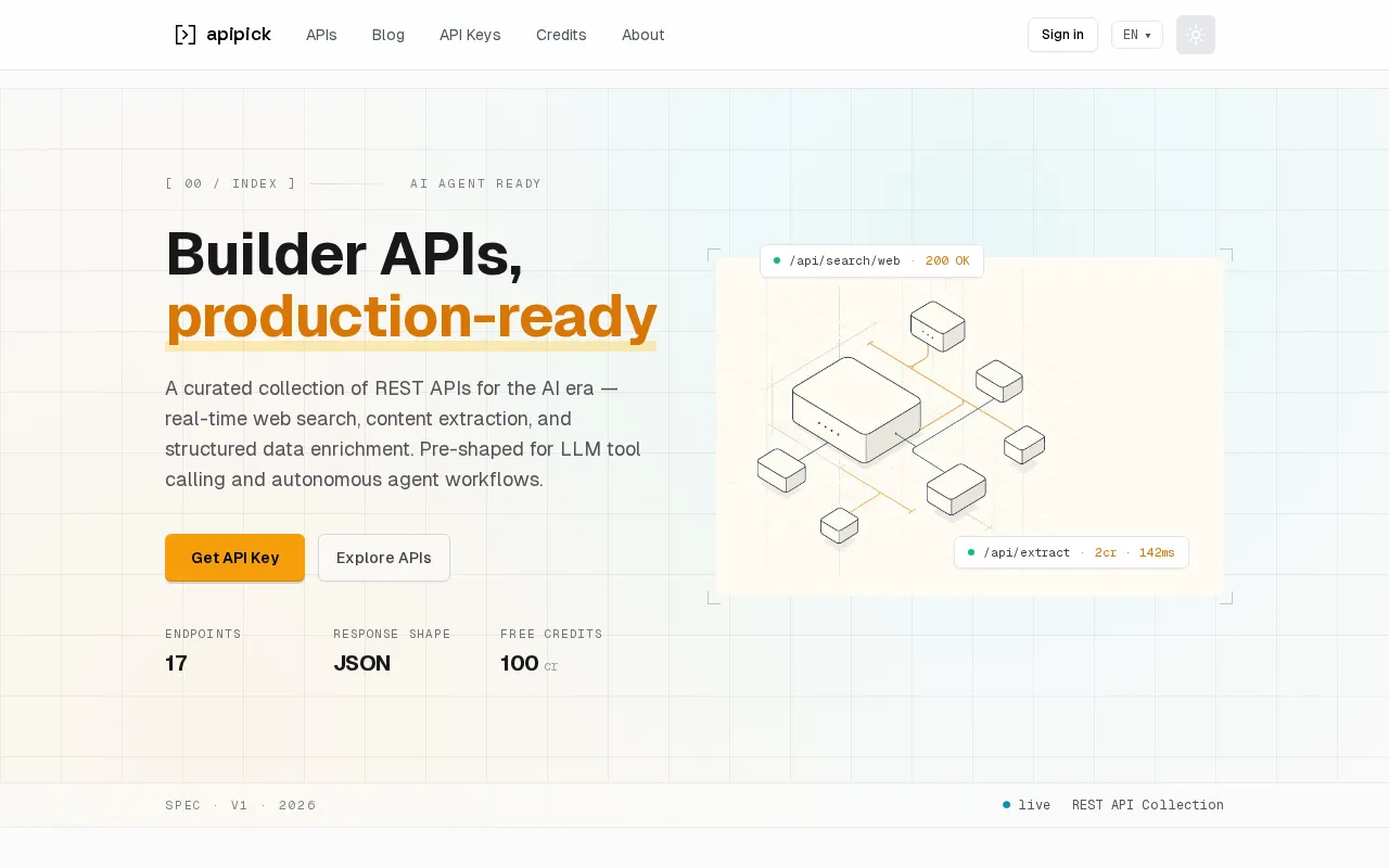 API Pick — preview screenshot