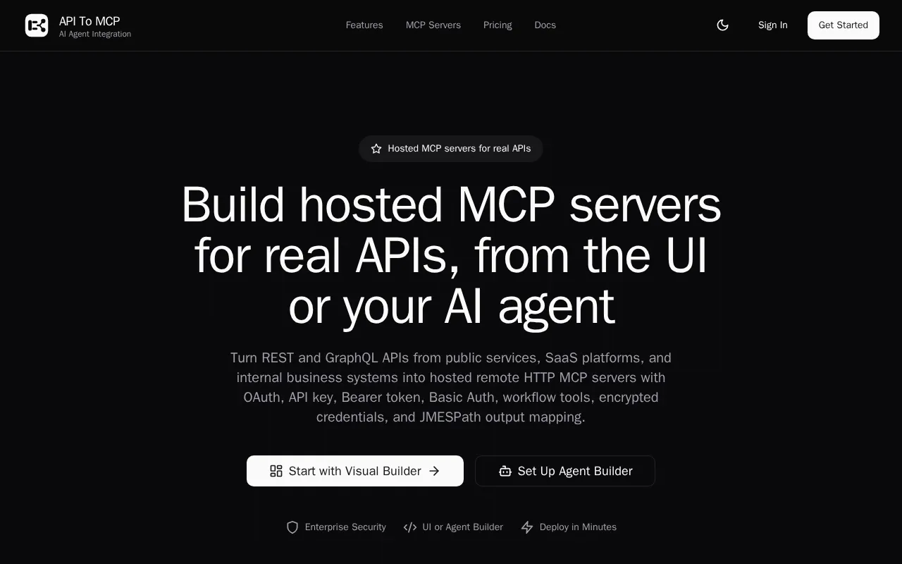API to MCP — preview screenshot