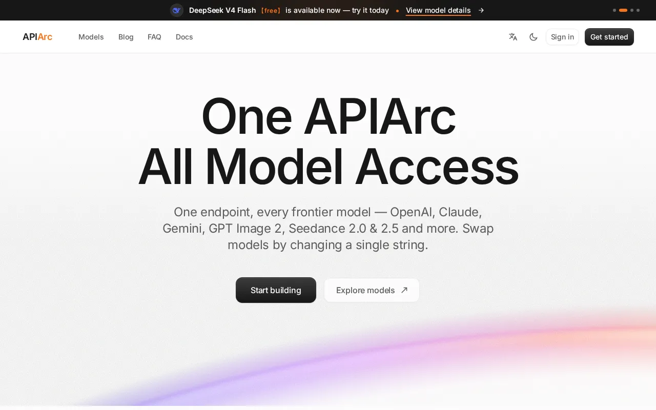 APIARC AI — pricing page
