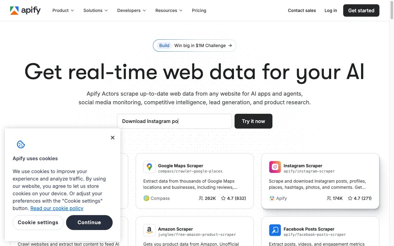 Apify — preview screenshot