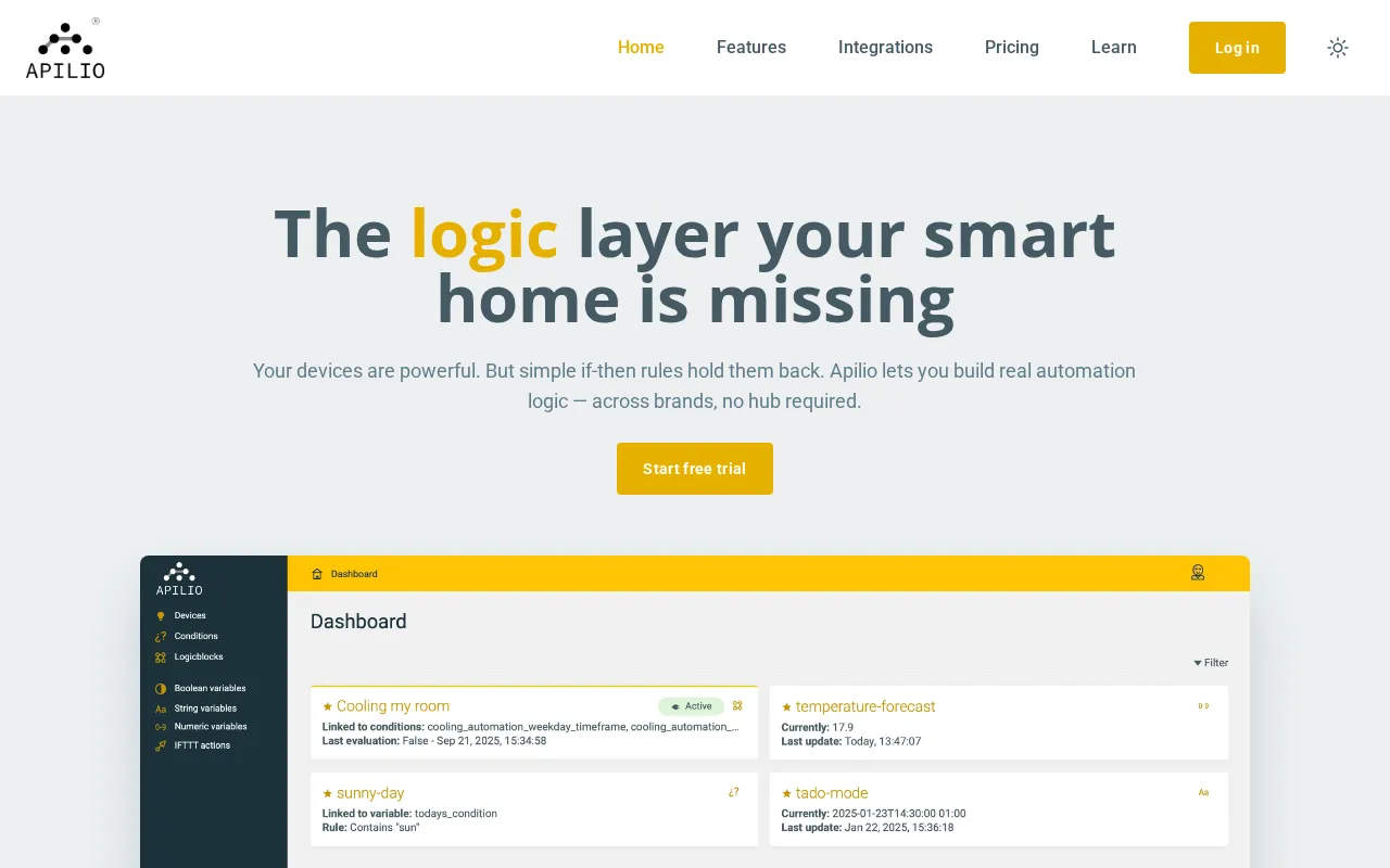 Apilio — preview screenshot