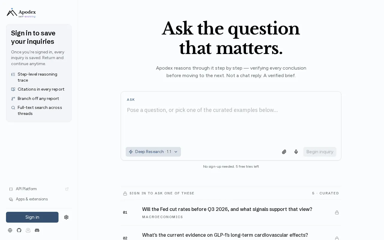 Apodex — preview screenshot
