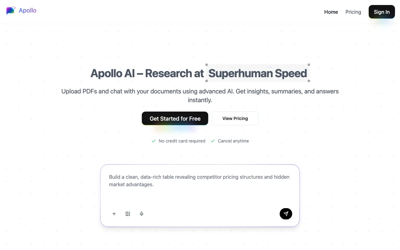 ApolloAI — preview screenshot