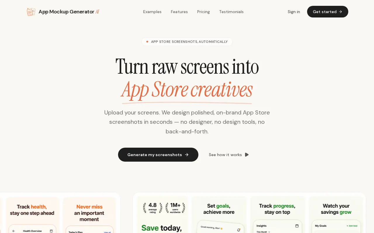 App Mockup Generator AI — preview screenshot