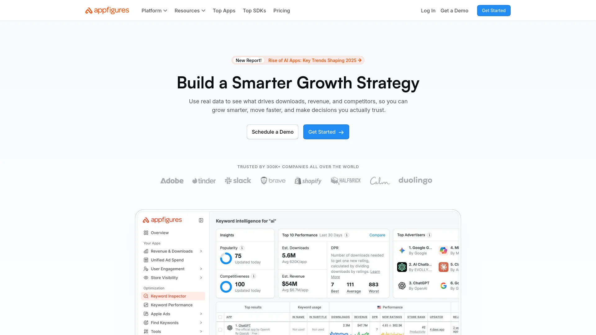 Appfigures — preview screenshot