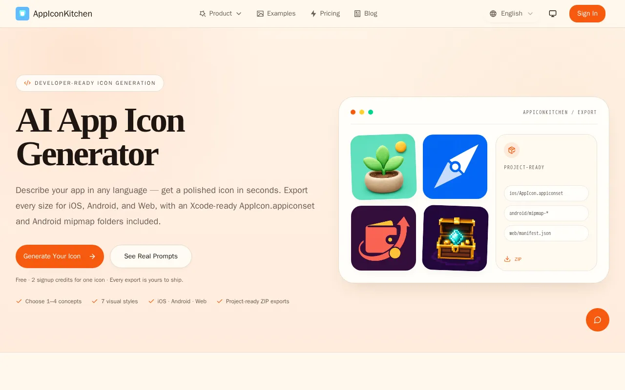 AppIconKitchen — preview screenshot