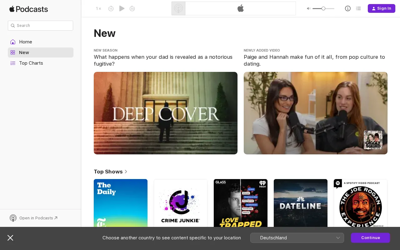 Apple Podcasts — preview screenshot