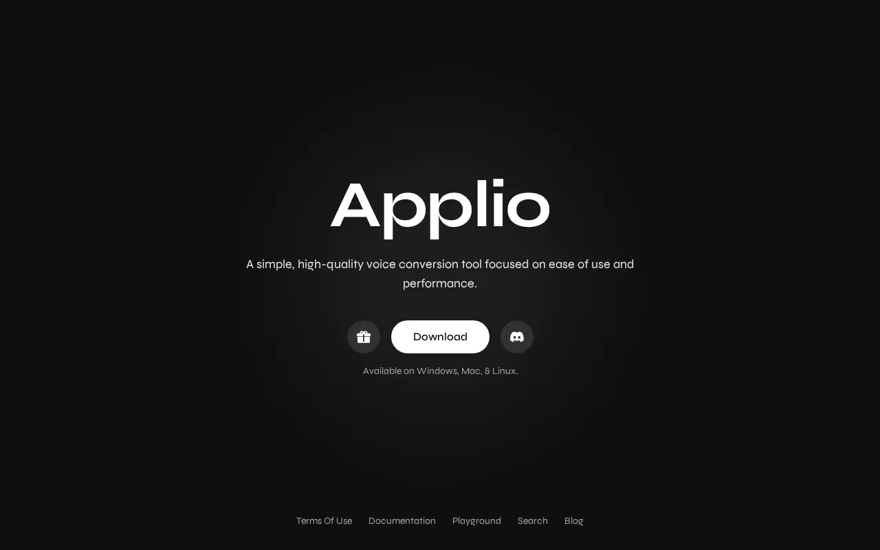 Applio — preview screenshot
